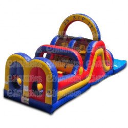 EIN IN 5005 54RAma 1714674655 25 Zip It Obstacle Course with Large Pool (wet)